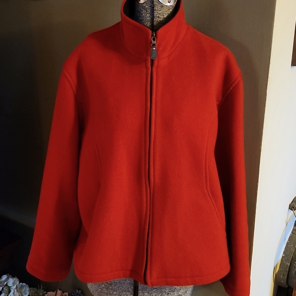 Peter James Red Wool & Cashmere Jacket XL